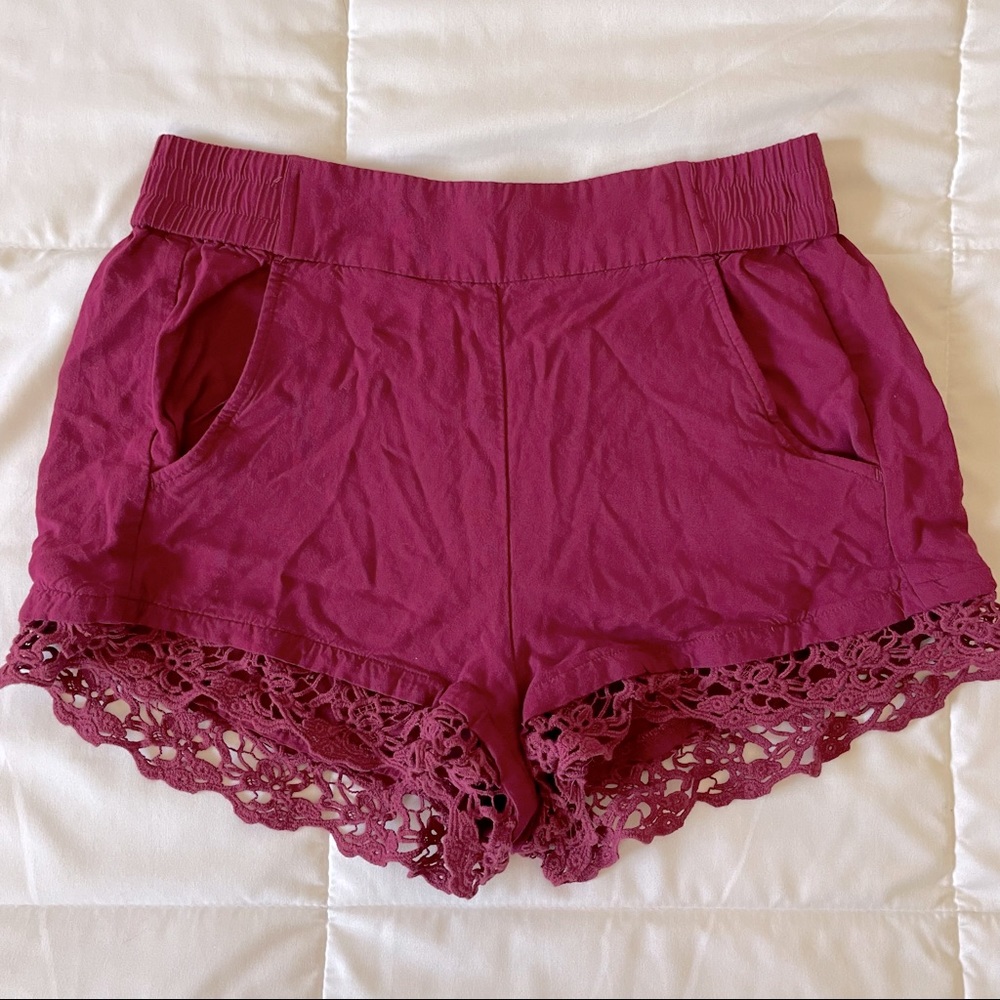 Express Red Shorts (XS)